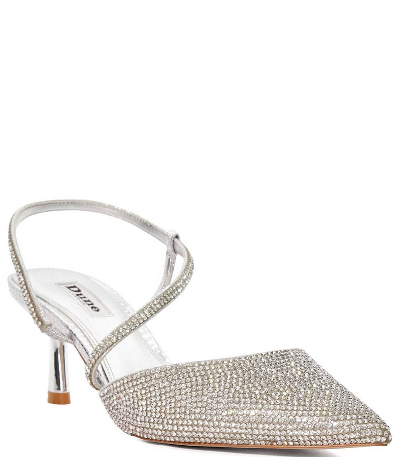 デューンロンドン レディース シューズ パンプス Dune London Competitive Embellished Dress Pumps Silver シルバー