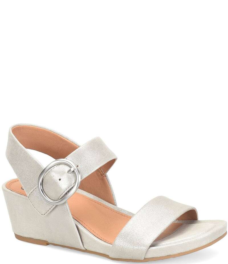 ソフト レディース シューズ サンダル レザー Sofft Vaya Leather Wedge Sandals Brown ブラウン