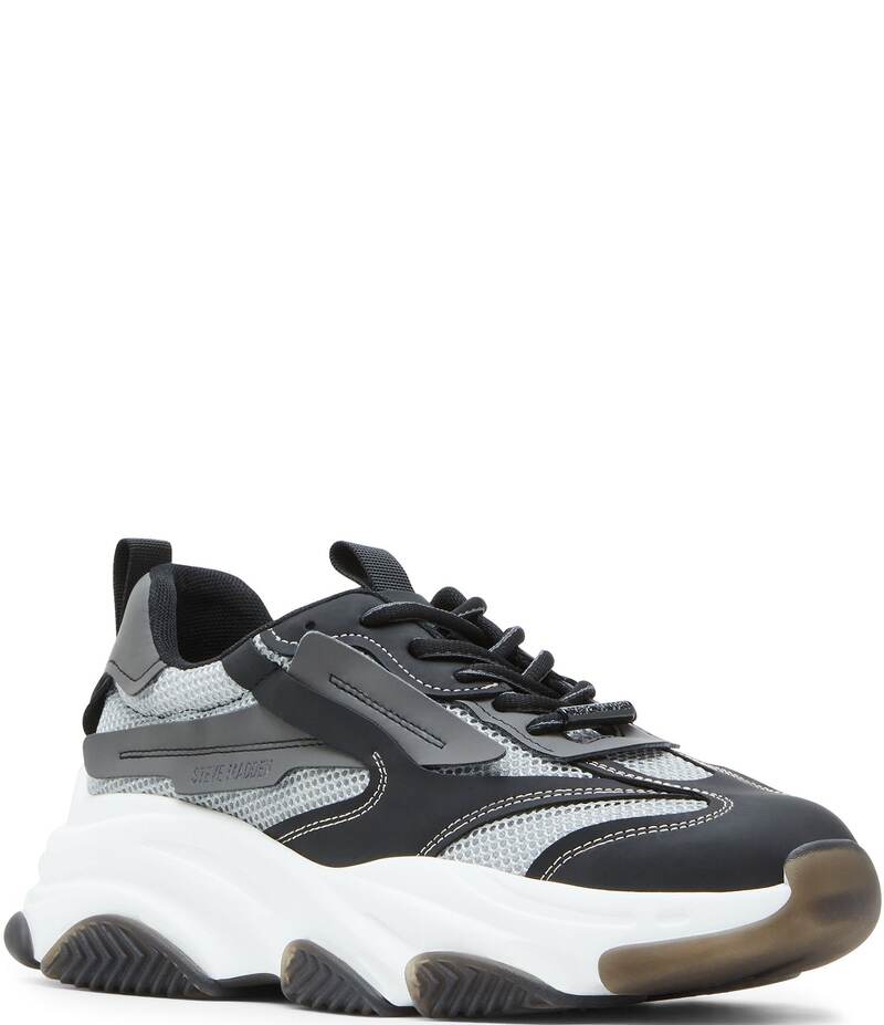 スティーブ マデン メンズ シューズ ドレスシューズ スニーカー レース Steve Madden Men's Possess Lace Up Sneakers Dark grey グレー