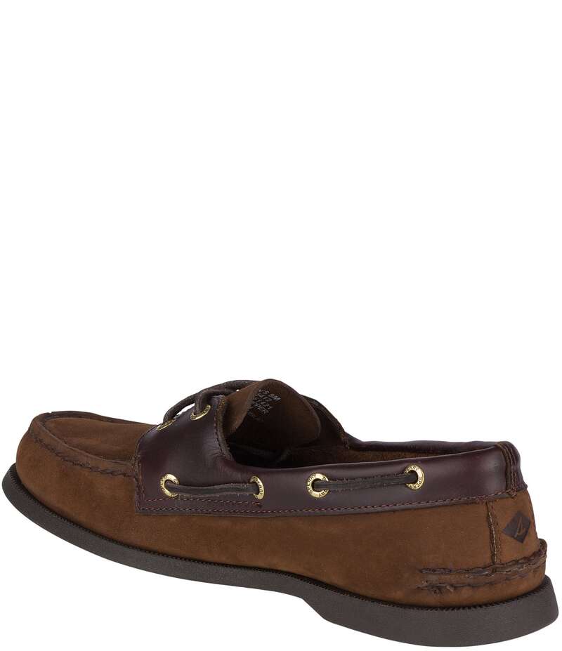 スペリー メンズ シューズ ドレスシューズ レザー Sperry Men's Top-Sider Authentic Original 2-Eye Leather Boat Shoes Brown Buck ブラウン｜ReVida 店