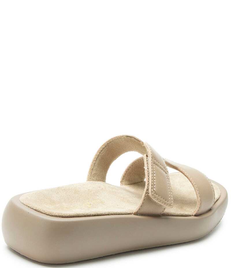 アレグリア レディース シューズ サンダル レザー Alegria Portia Leather Slide Sandals Beige ベージュ