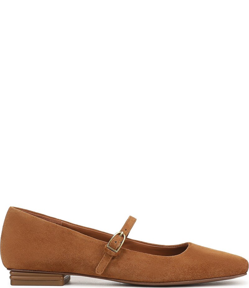フランコサルト レディース シューズ パンプス スエード Franco Sarto Tinsley Suede Mary Jane Flats Saddle Tan タン