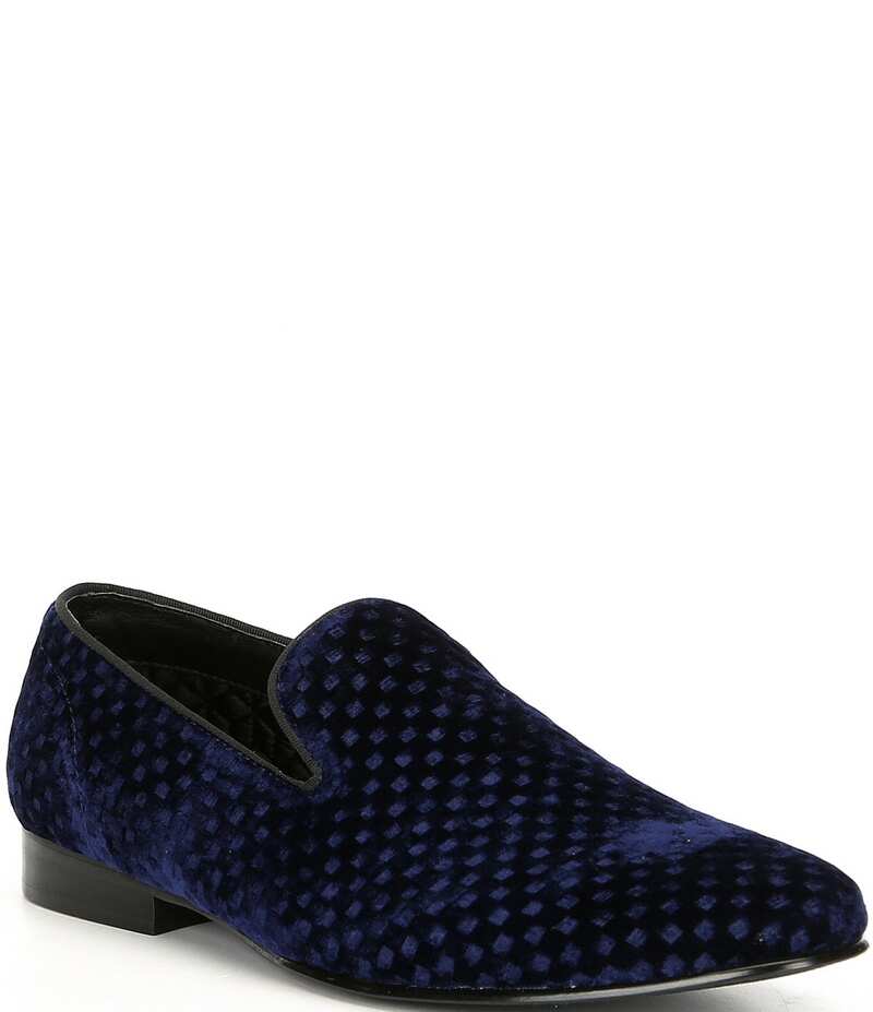 スティーブ マデン メンズ シューズ スリッポン・ローファー ローファー Steve Madden Men's Lifted Velevt Slip On Loafers Blue ブルー｜ReVida 店