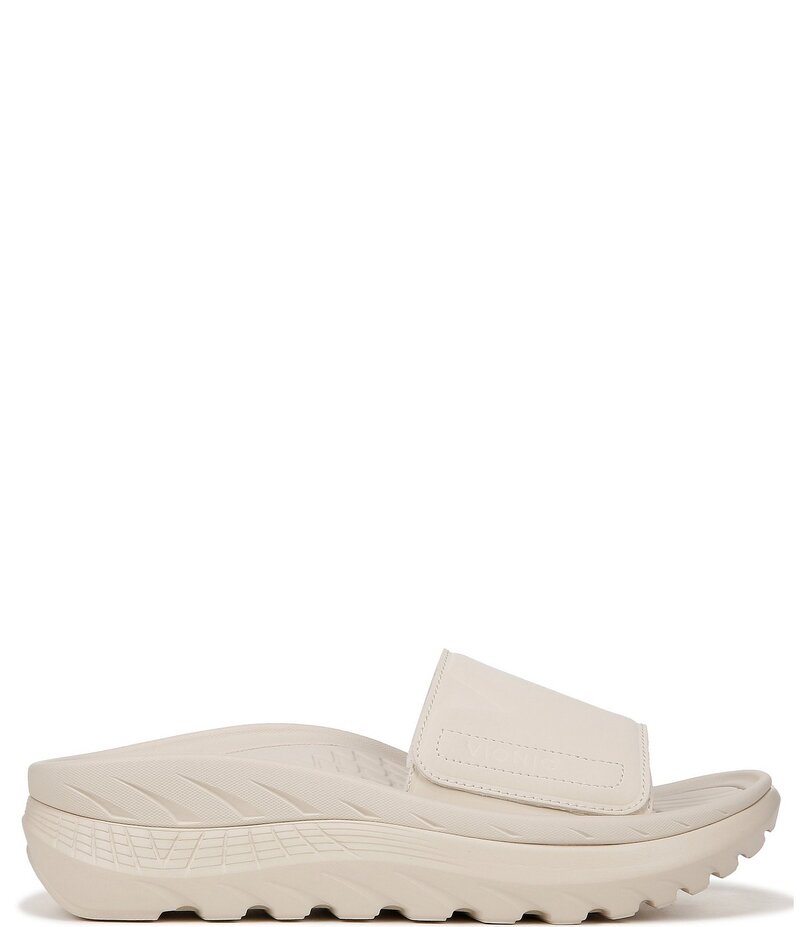 バイオニック レディース シューズ サンダル プラットフォーム Vionic Rejuvenate Recovery Platform Arch Support Slides Cream クリーム｜ReVida 店