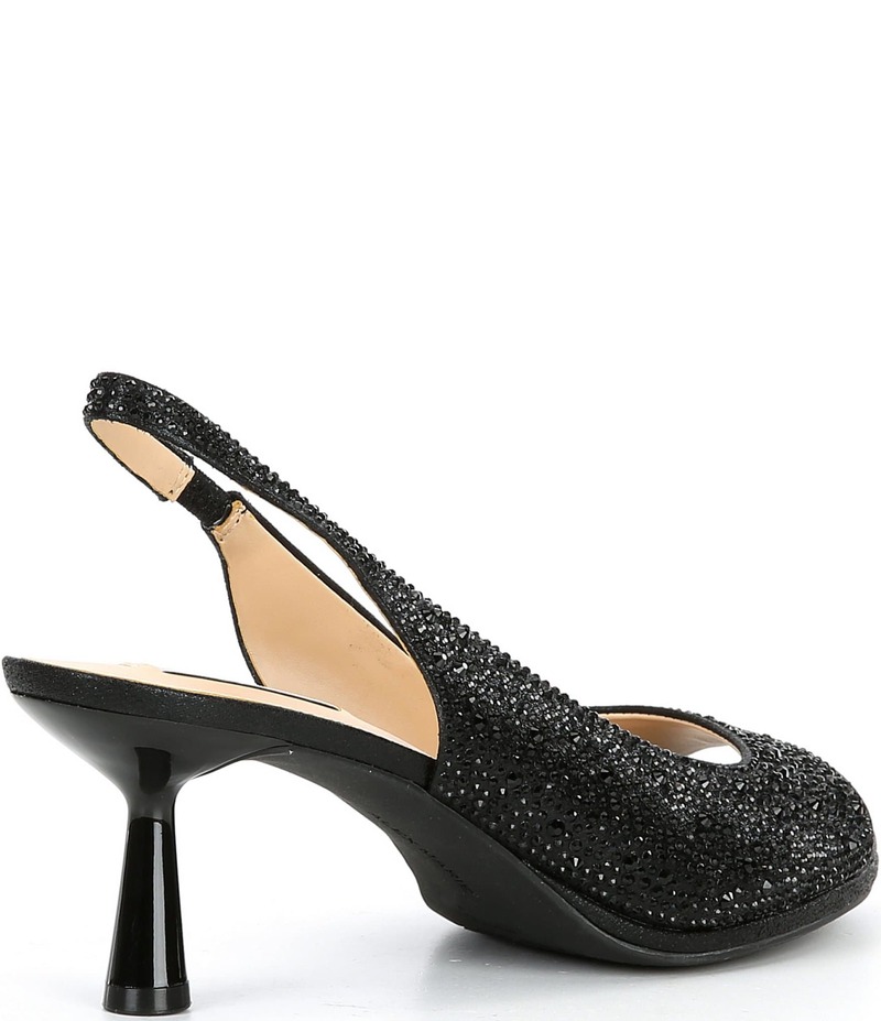アレックスマリー レディース シューズ サンダル Alex Marie Florenze Rhinestone Peep Toe Slingback Dress Sandals Black ブラック｜ReVida 店 16,316円