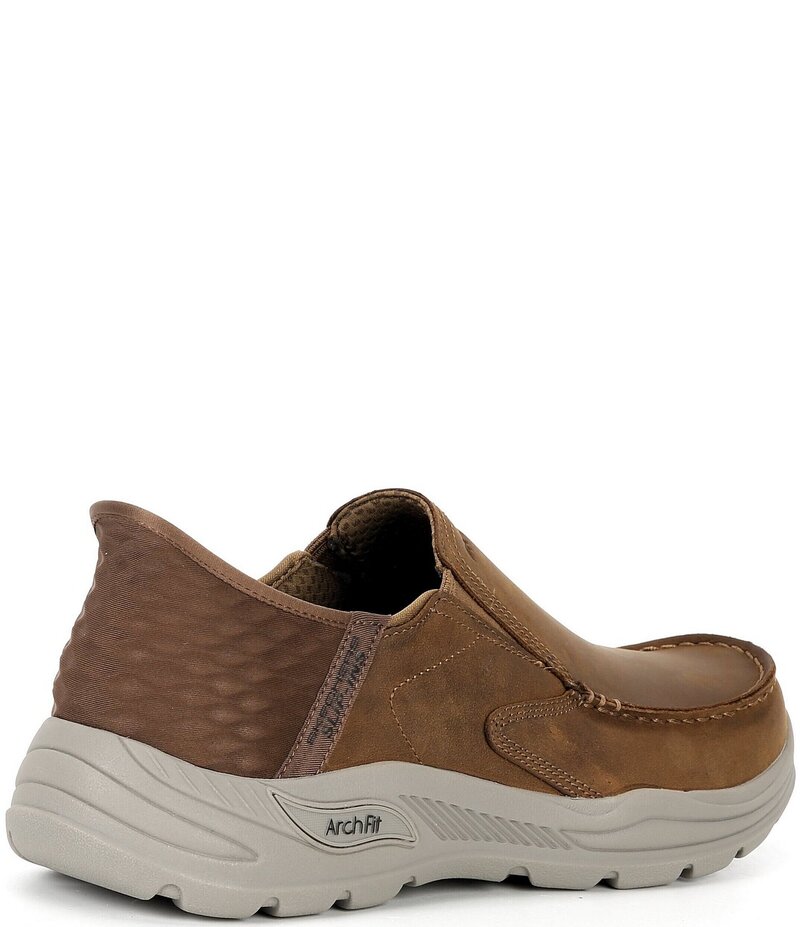 スケッチャーズ メンズ シューズ スリッポン・ローファー レザー ローファー Skechers Men's Slip-Ins: Arch Fit Motley-Milo Leather Loafers Desert｜ReVida 店 17,136円