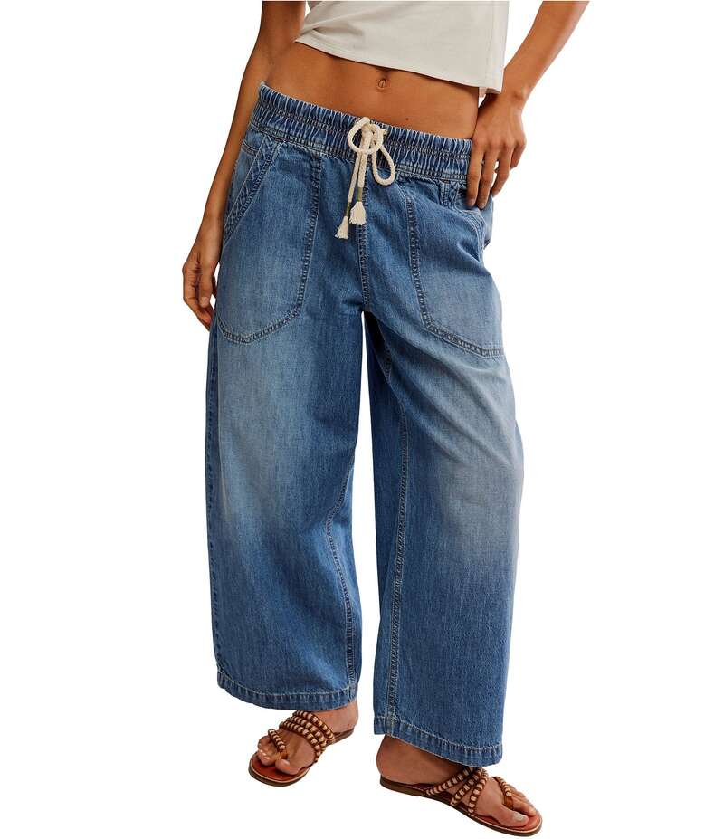 フリーピープル レディース ボトムス カジュアルパンツ デニム ジーンズ Free People Easy Peasy Pull-On Boyfriend Denim Jeans No Problem デニム