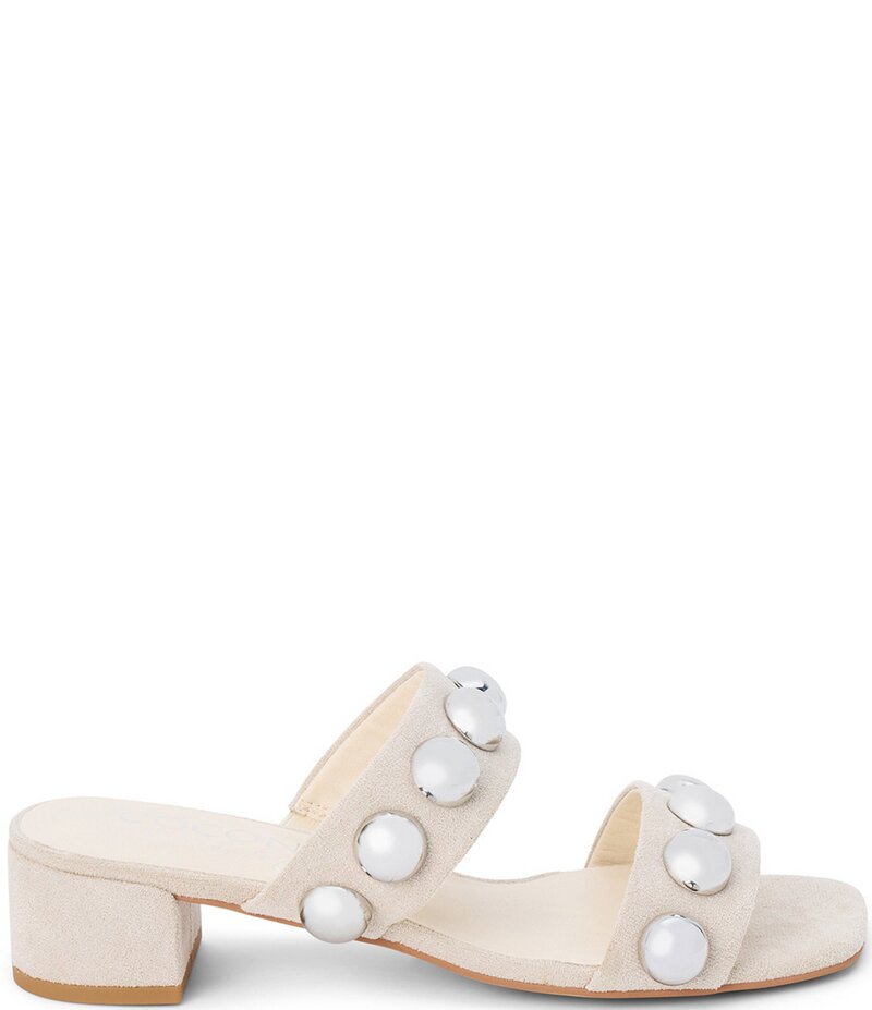 マチス レディース シューズ サンダル スエード Matisse Venus Suede Fabric Dome Ornament Dress Slide Sandals Natural