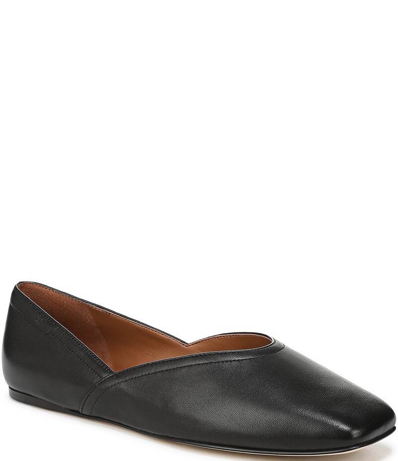 フランコサルト レディース シューズ パンプス なめし革 Sarto by Franco Sarto Flexa Adalina Leather Slip On Flats Black 黒いこと 靴-レディース靴-パンプス