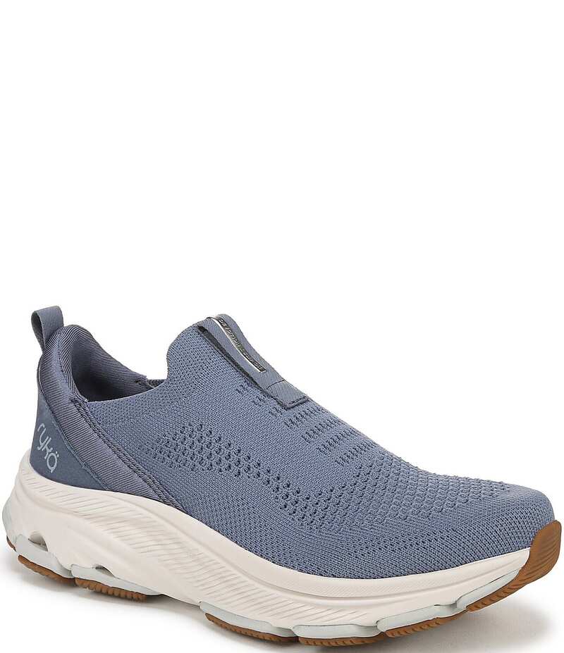 ライカ レディース シューズ スニーカー ニット Ryka Women's Devotion Max Slip Knit Slip On Walking Sneakers Flintstone Blue ブルー