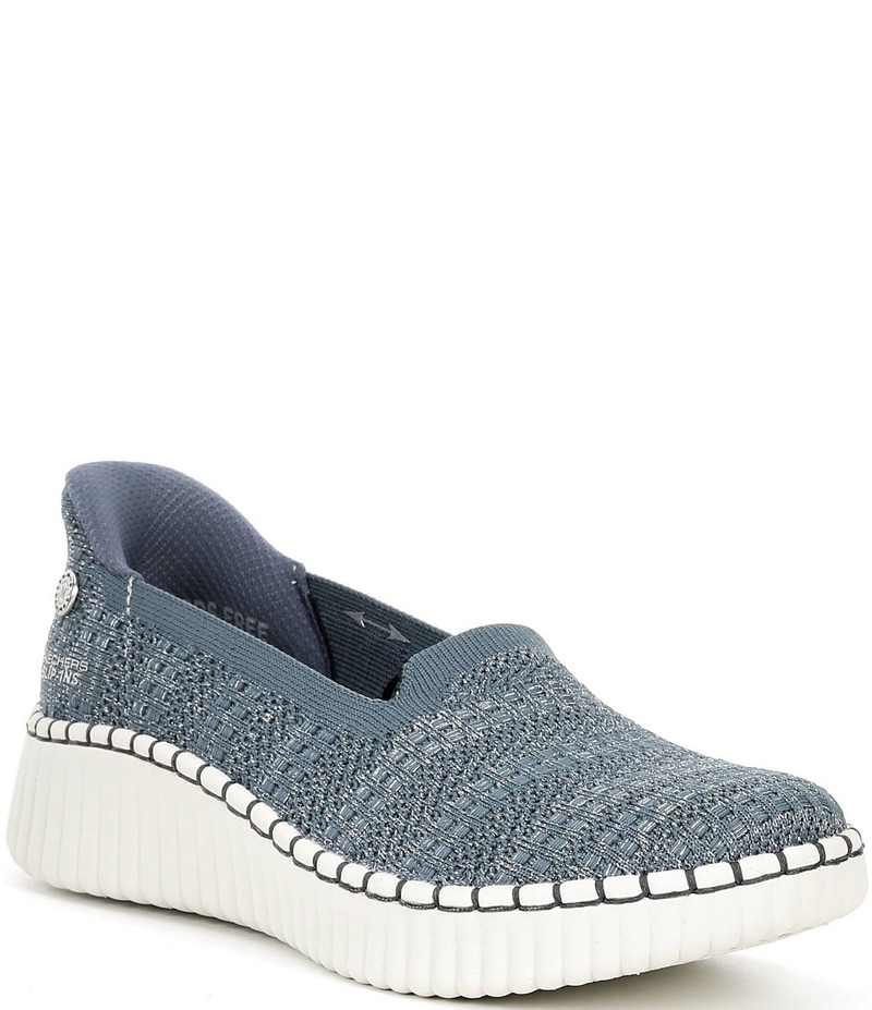 スケッチャーズ レディース シューズ スニーカー Skechers x Martha Stewart Hands Free Slip-Ins Wilshire Blvd Glimmer Step Sneakers Slate スレート