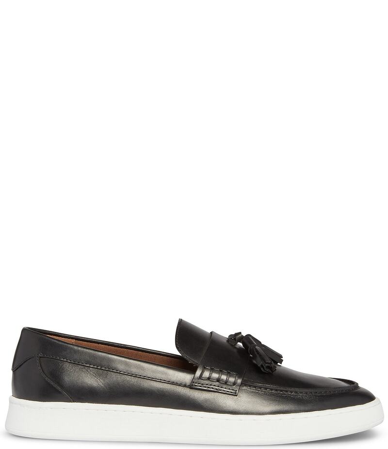 スティーブ マデン メンズ シューズ スリッポン・ローファー レザー ローファー Steve Madden Men's Hatfield Leather Tassel Slip On Loafers Black ブラック