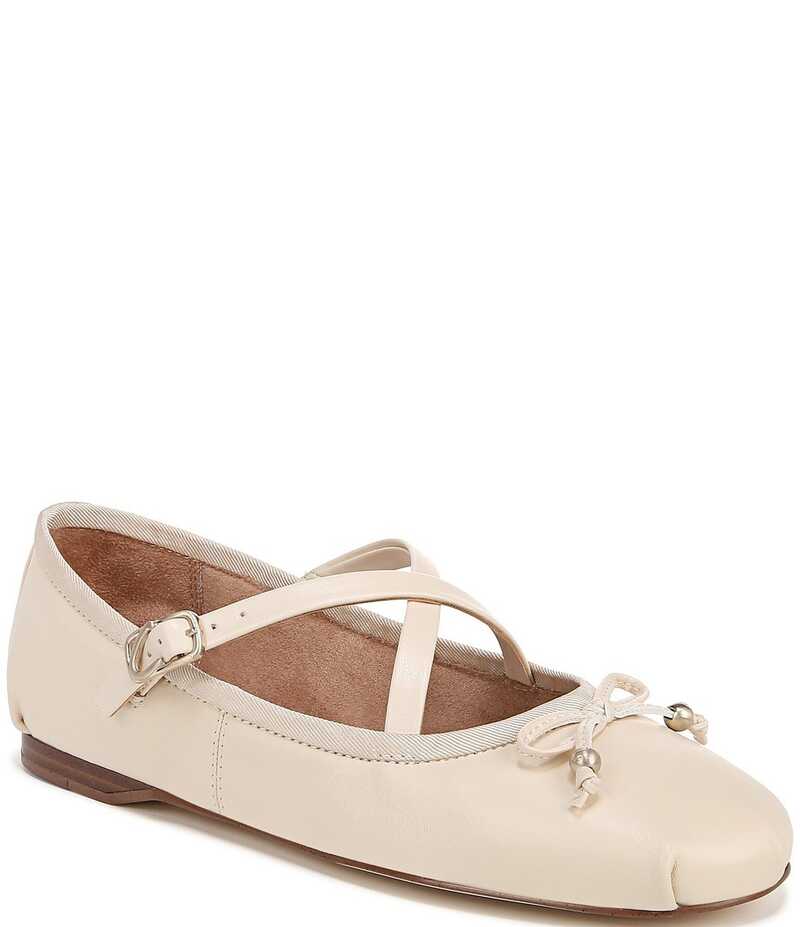 サムエデルマン レディース シューズ パンプス レザー Circus NY by Sam Edelman Zuri Leather Bow Mary Jane Ballerina Flats Black ブラック