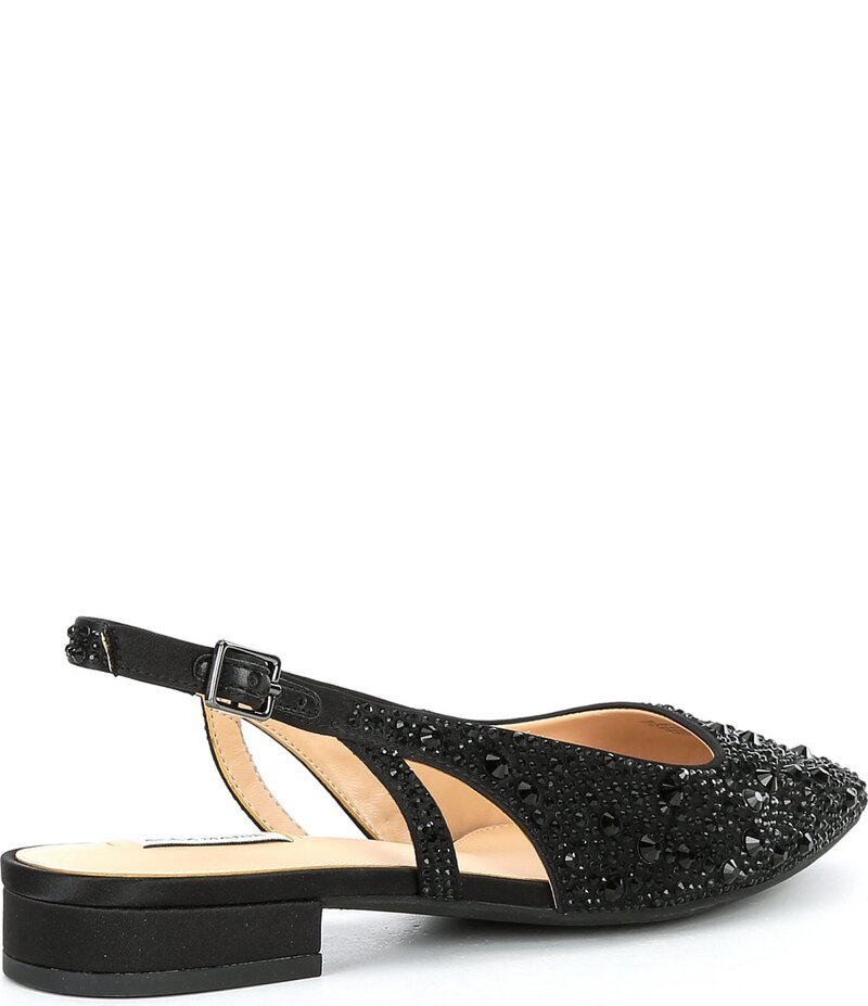 アレックスマリー レディース シューズ パンプス Alex Marie LavaniThree Rhinestone Slingback Dress Flats Black ブラック