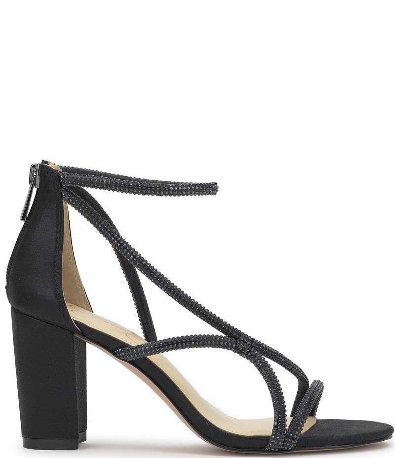 ジェシカシンプソン レディース シューズ サンダル Jessica Simpson Shiny Rhinestone Strappy Dress Sandals Black ブラック｜ReVida 店 15,735円
