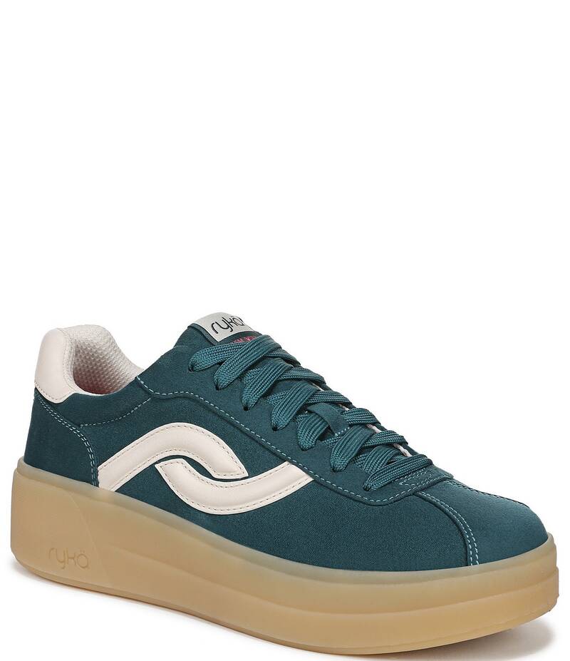 ライカ レディース シューズ スニーカー プラットフォーム レース Ryka Women's Viv Max Fabric Lace Up Platform Sneakers Dark Sea Green グリーン