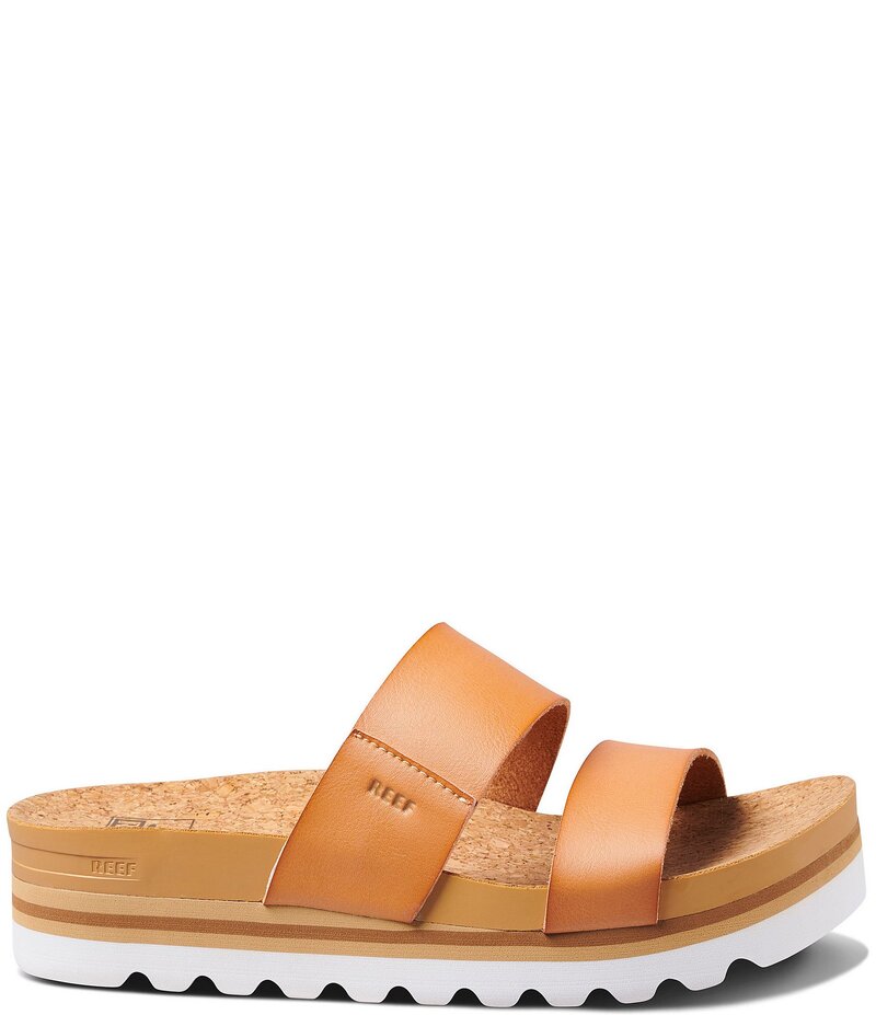 リーフ レディース シューズ サンダル プラットフォーム Reef Women's Cushion Bounce Vista Hi Two-Banded Platform Slides Natural