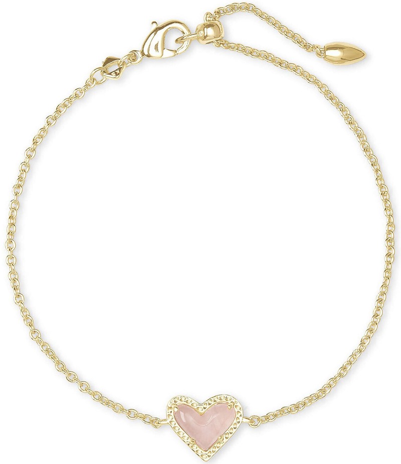 ケンドラスコット レディース アクセサリー ブレスレット・バングル・アンクレット Kendra Scott Ari Heart Line Bracelet Rose Quartz
