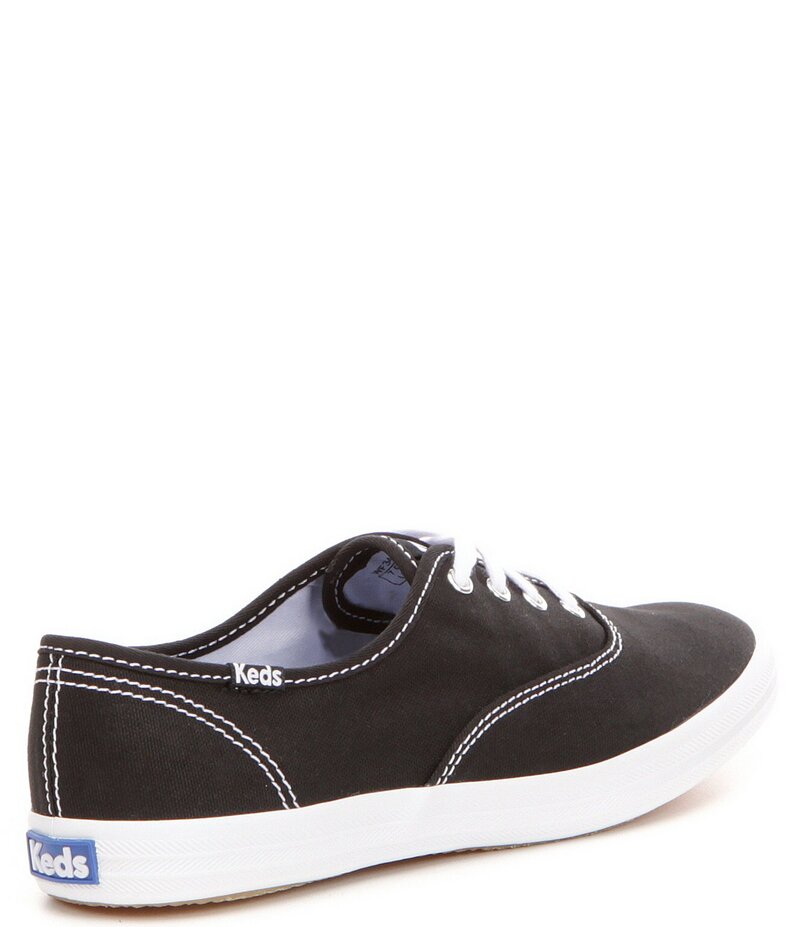 ケッズ レディース ボトムス カジュアルパンツ スニーカー レース Keds Champion Canvas Lace Up Sneakers Black ブラック|ReVida 店