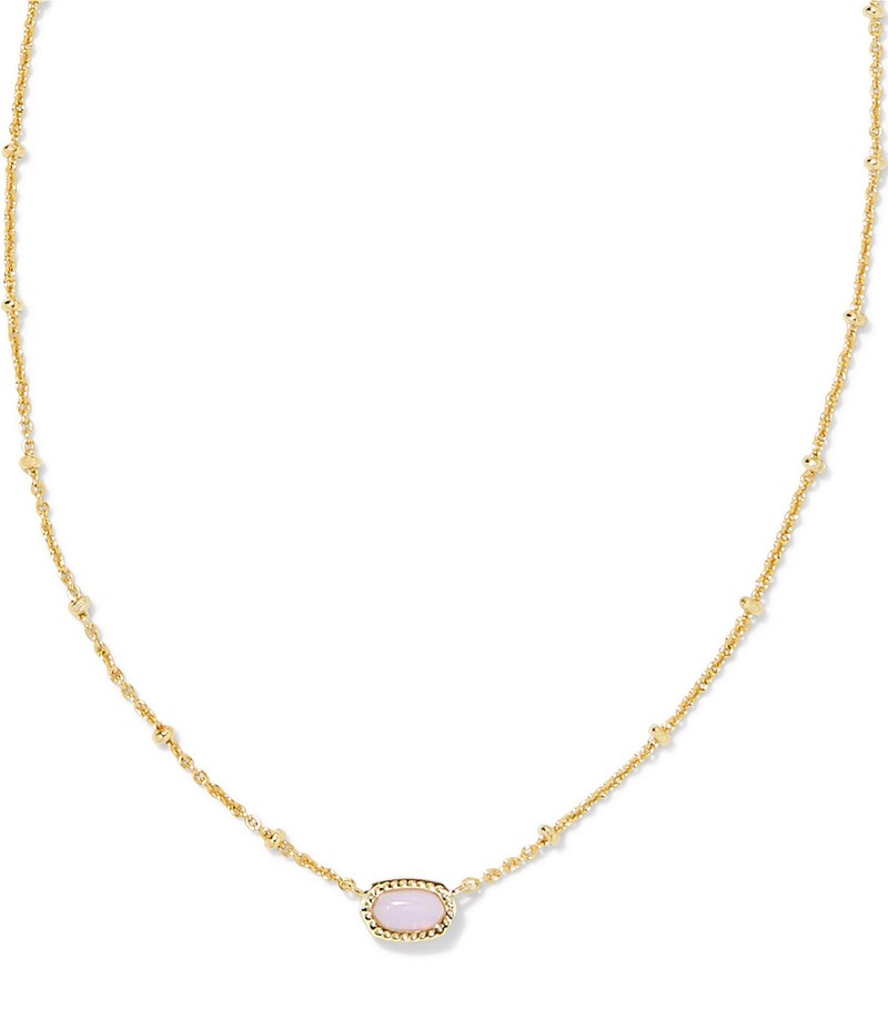 ケンドラスコット レディース アクセサリー ネックレス・チョーカー ミニ レース Kendra Scott Mini Elisa Satellite Pendant Necklace Gold Pink Opalite Mix ピンク