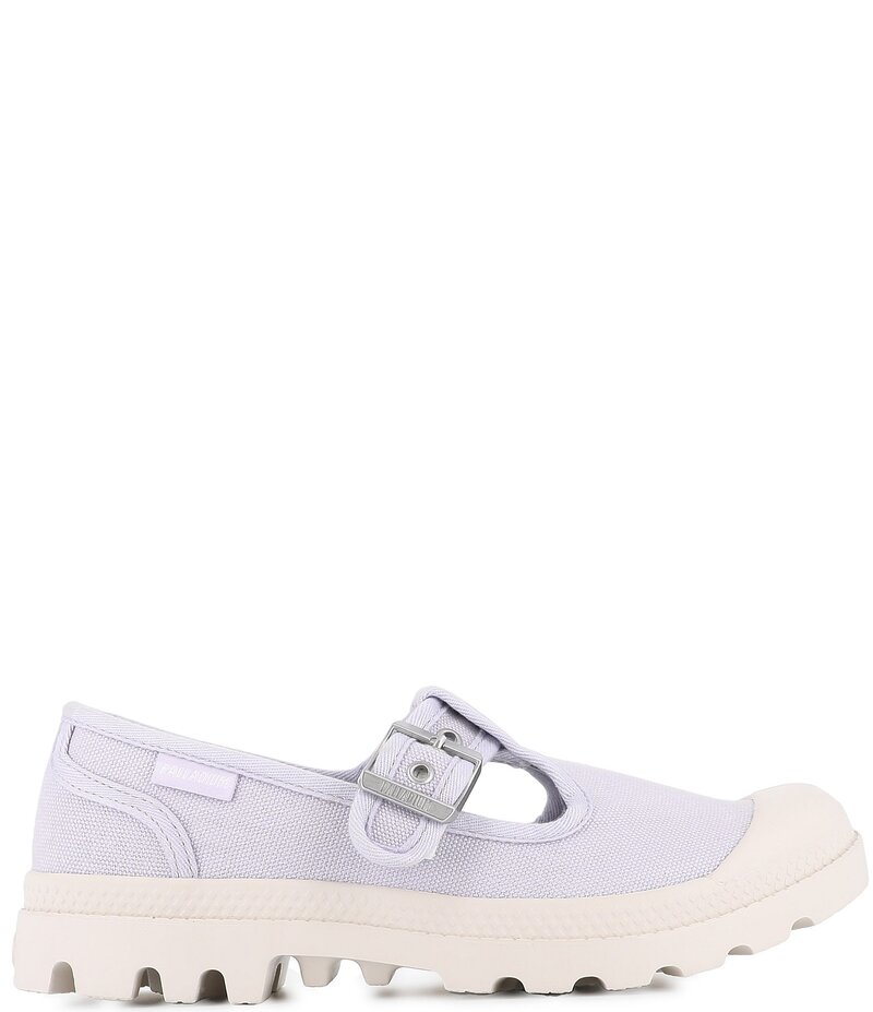 パラディウム レディース シューズ パンプス Palladium Women's Pampa Washed Canvas Mary Janes Milk Galaxy