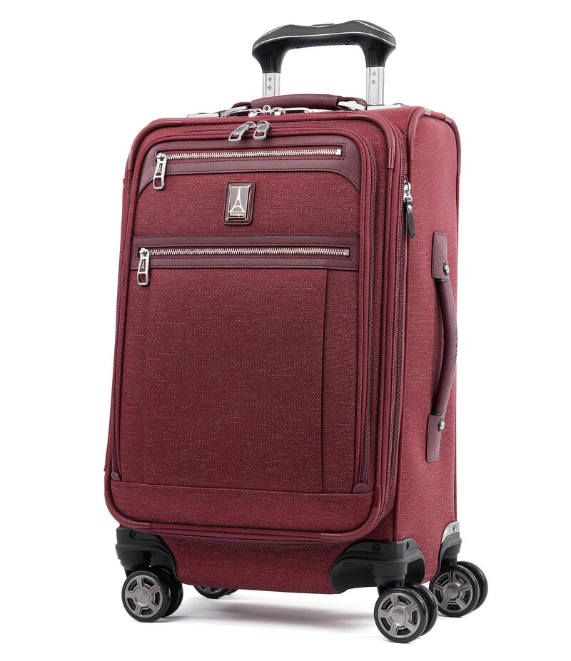 トラベルプロ レディース バッグ スーツケース Travelpro Platinum Elite 21 Expandable Carry-On Spinner Suitcase Bordeaux