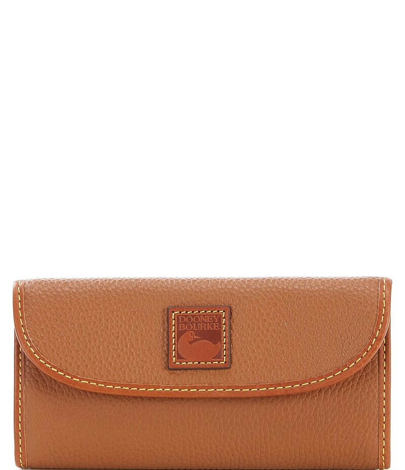 ドーネイアンドバーク レディース 付属品 紙入れ Dooney \u0026 Bourke Pebble Collection Continental Clutch Wallet Caramel