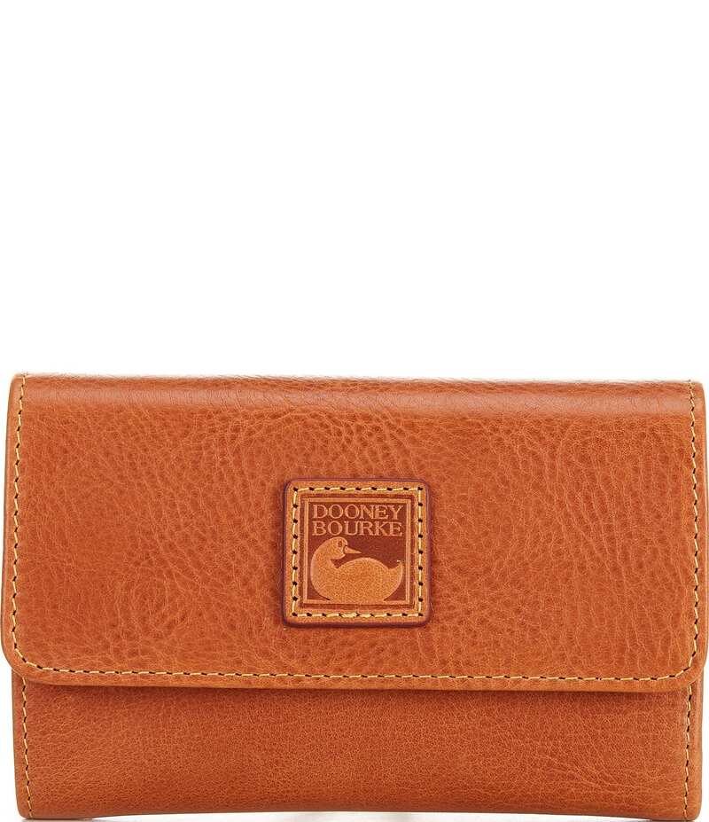 ドーネイアンドバーク レディース 付属品 紙入れ なめし革 Dooney \u0026 Bourke Florentine Collection Leather Flap Wallet Natural