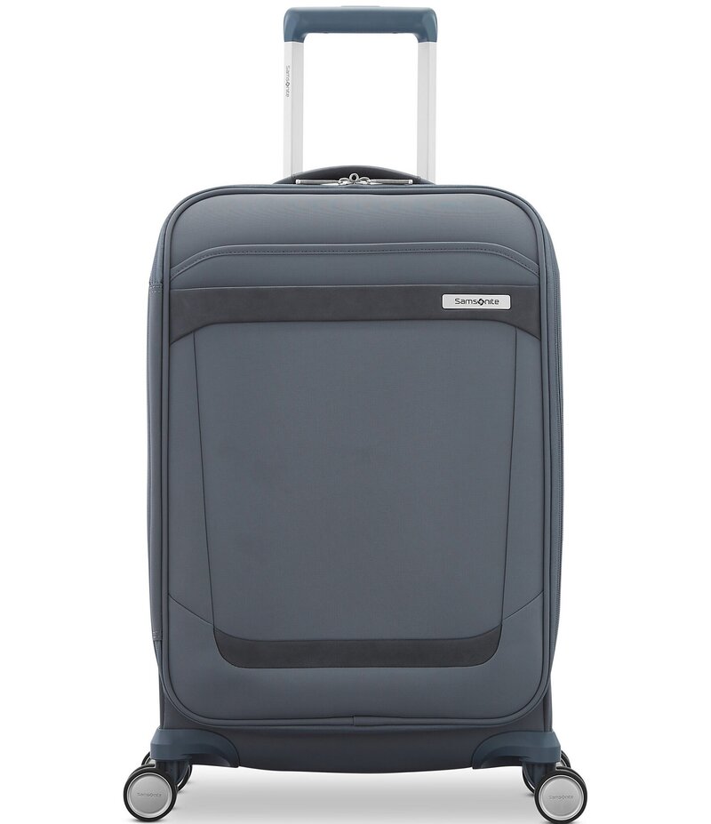 サムソナイト レディース 御徒面子 旅行バッグ 足し加える大きさ Samsonite Elevation? Plus Soft Side Carry-On Expandable Spinner Suitcase Slate スレート