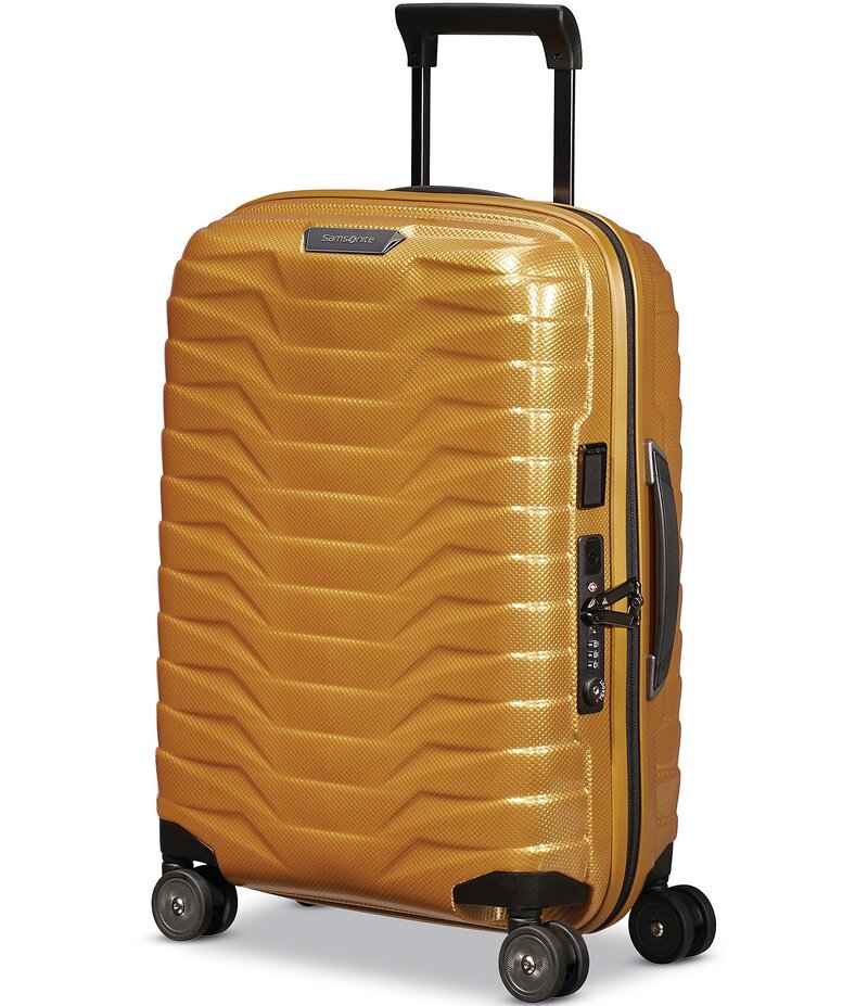 サムソナイト レディース 御徒面子 旅行バッグ Samsonite Proxis Global Carry-On Spinner Suitcase Honey Gold ゴールド