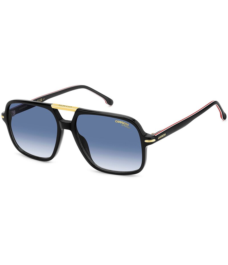 カレーナ レディース アクセサリー サングラス・アイウェア Carrera Men's 350/S 58mm Square Sunglasses Black ブラック
