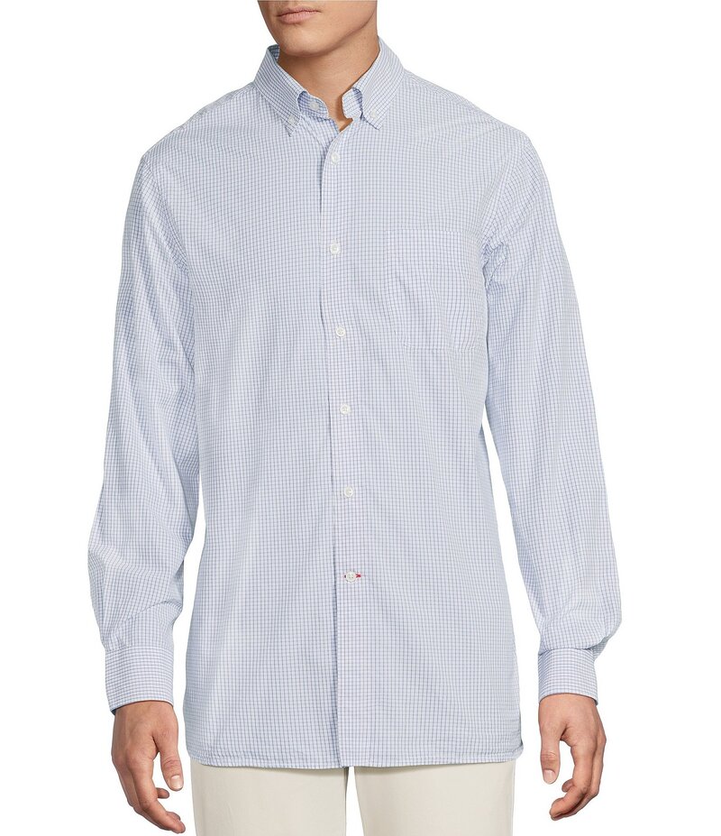 ダニエル クレミュ メンズ トップス シャツ Cremieux Blue Label Check Poplin Long Sleeve Woven Shirt Light Blue ブルー