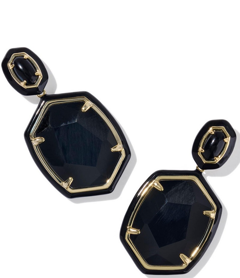 ケンドラスコット レディース アクセサリー ピアス・イヤリング Kendra Scott Daphne Enamel Frame Drop Earrings Gold Black Agae ブラック