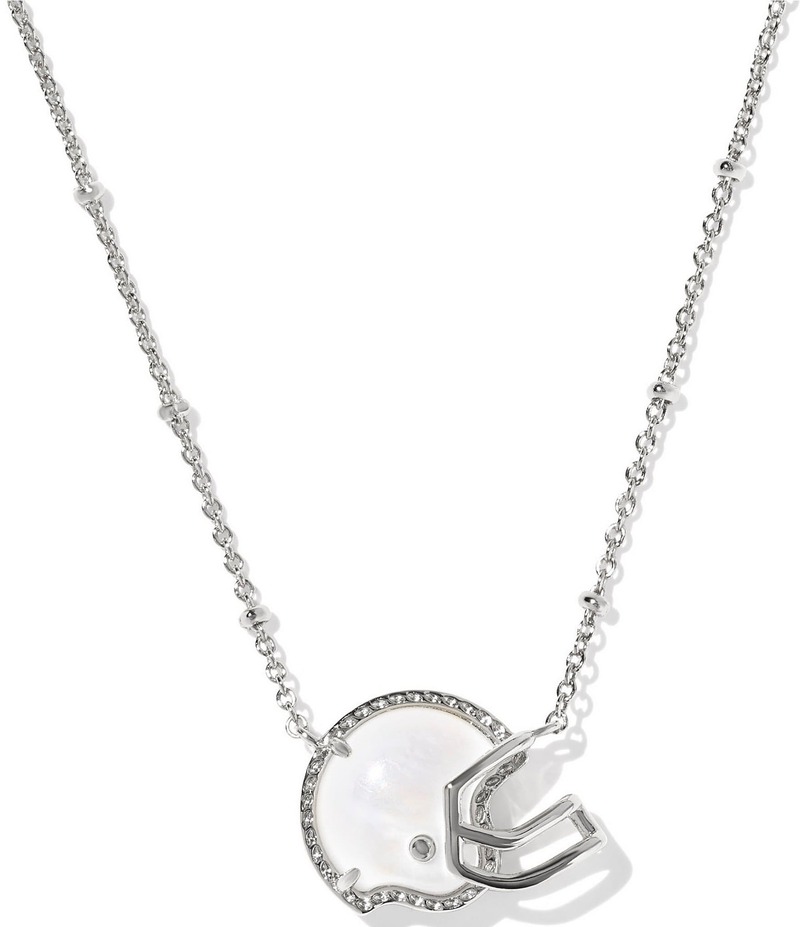 ケンドラスコット レディース アクセサリー ネックレス・チョーカー レース Kendra Scott Football Helmet Short Pendant Necklace Silver Ivory Mother Of Pearl アイボリー
