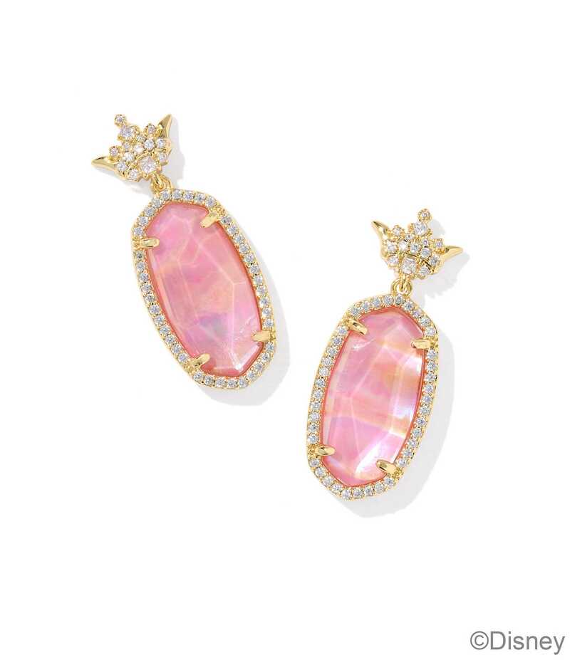 ケンドラスコット レディース アクセサリー ピアス・イヤリング Kendra Scott x Disney Princess Dana Drop Earrings Gold Light Pink Iridescent Abalone ピンク