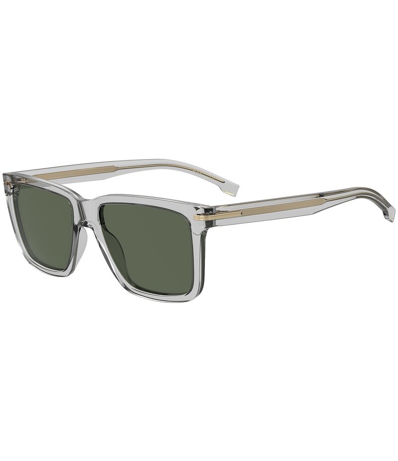 ヒューゴボス レディース アクセサリー サングラス・アイウェア Hugo Boss Men's Boss1598 55mm Transparent Rectangle Sunglasses Grey グレー