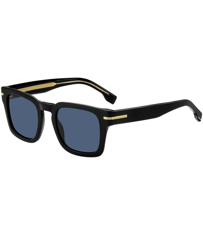 ヒューゴボス レディース 付属品 サングラス・アイウェア Hugo Boss Men\u0027s Boss1625 50粍 Rectangle Sunglasses Black 黒いこと