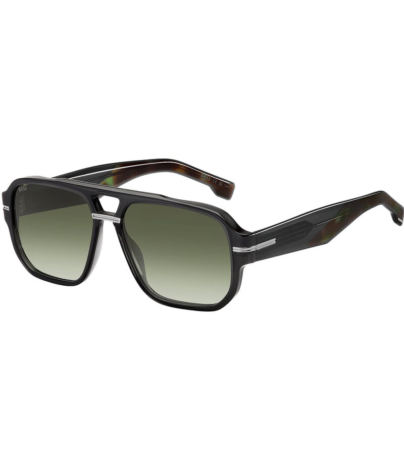 ヒューゴボス レディース 付属品 サングラス・アイウェア Hugo Boss Men\u0027s Boss1718 57粍 Aviator Sunglasses Grey 薄墨色