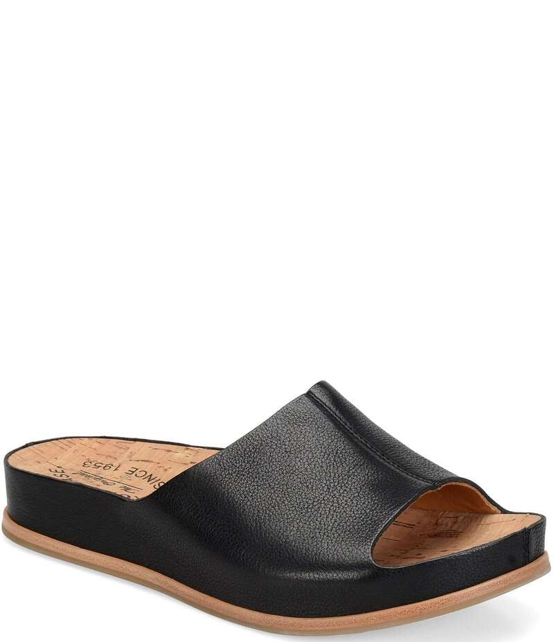 コークイーズ レディース シューズ パンプス なめし革 Kork-Ease Tutsi Leather Slides Light Gold ゴールド