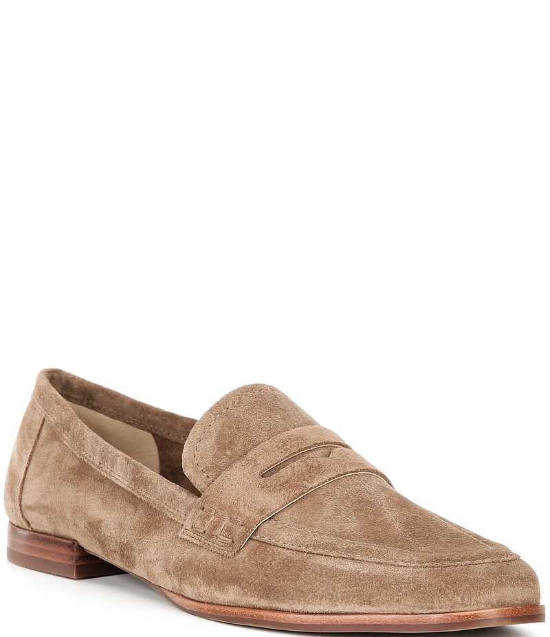 アントニオ メラーニ レディース シューズ スリッポン・ローファー スエード ローファー Antonio Melani Cain Two Oiled Suede Penny Loafers Earthy｜ReVida 店