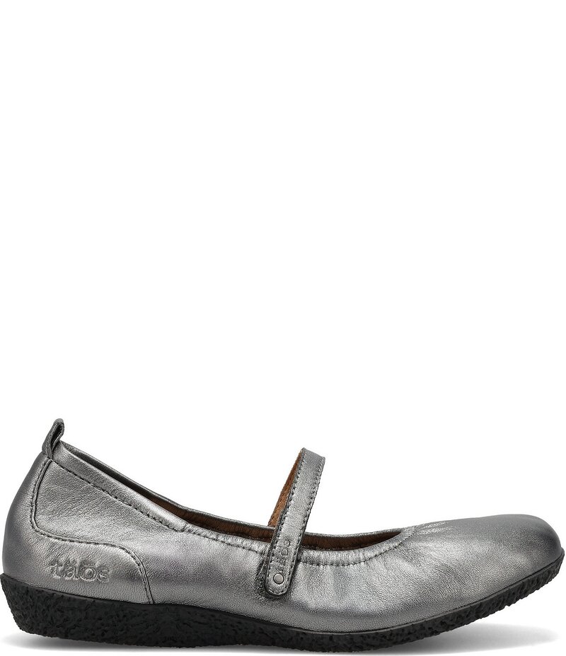 タオスフットウェア レディース シューズ パンプス なめし革 Taos Footwear Babble Leather Mary Jane Ballet Flats Pewter ピューター