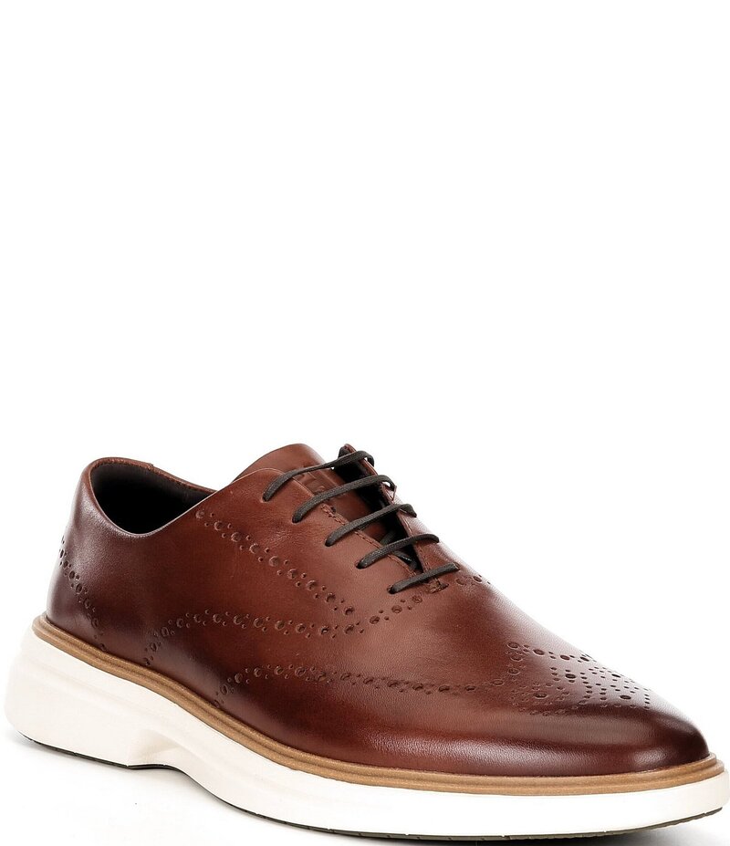 コールハーン メンズ シューズ ドレスシューズ ウィングチップ オックスフォード ブローグ レザー Cole Haan Men's OriginalGrand Cityspectre Leather Brogue Detail Wingtip Oxfords Woodbury/Natural/Ivory アイボリー