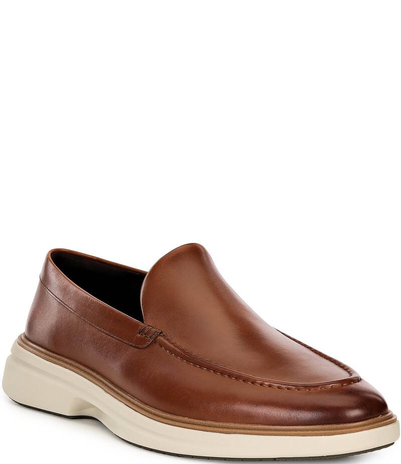コールハーン メンズ シューズ スリッポン・ローファー レザー ローファー Cole Haan Men's OriginalGrand Cityspectre Leather Venetian Loafers British Tan/Dark Natural/Light Sesame タン