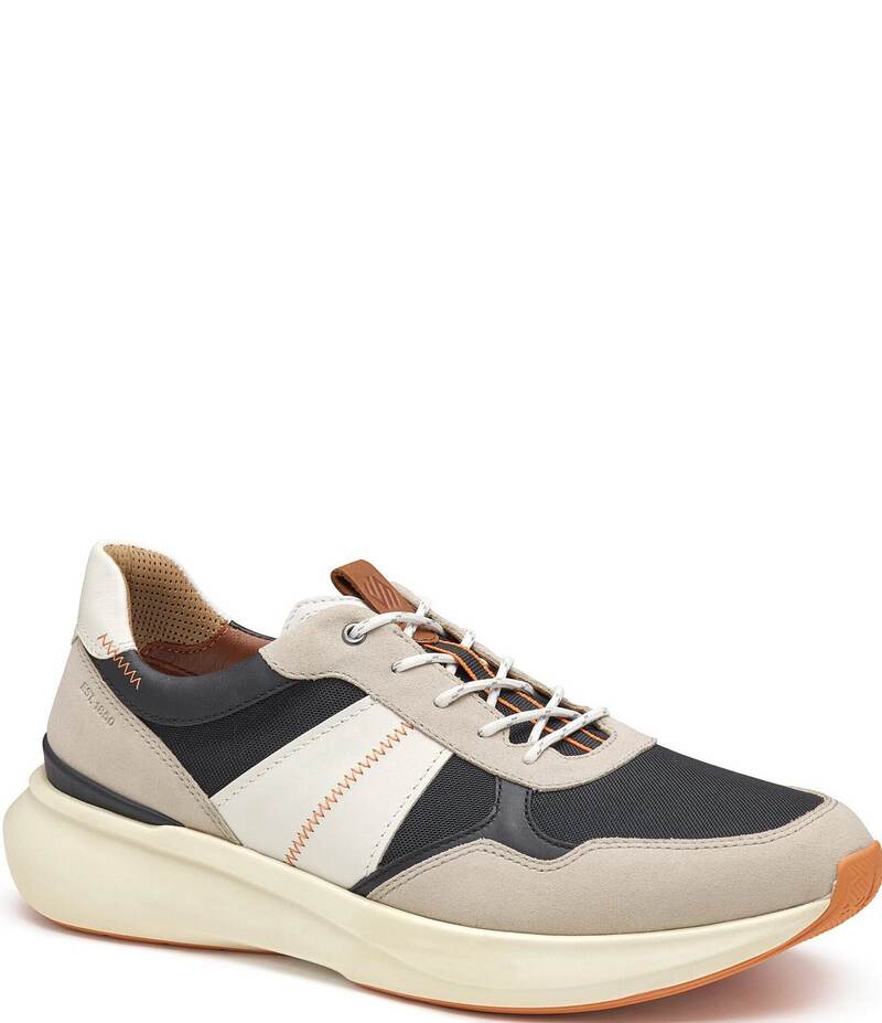 ジョンストンアンドマーフィー メンズ シューズ ドレスシューズ スニーカー スエード レザー Johnston & Murphy Men's XC+Declan Suede and Leather Jogger Sneakers Beige Multi ベージュ