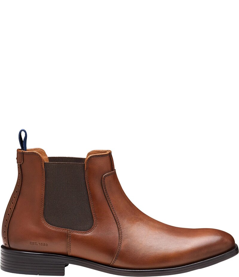 ジョンストンアンドマーフィー メンズ シューズ ブーツ・レインブーツ チェルシーブーツ チェルシー ブーツ レザー Johnston & Murphy Men's Reeve Leather Chelsea Boots Tan タン