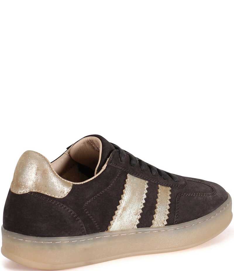 ディバトゥルー レディース ボトムス カジュアルパンツ スニーカー スエード Diba True Jon Qwill Suede Sneakers Dark Brown/Gold ブラウン