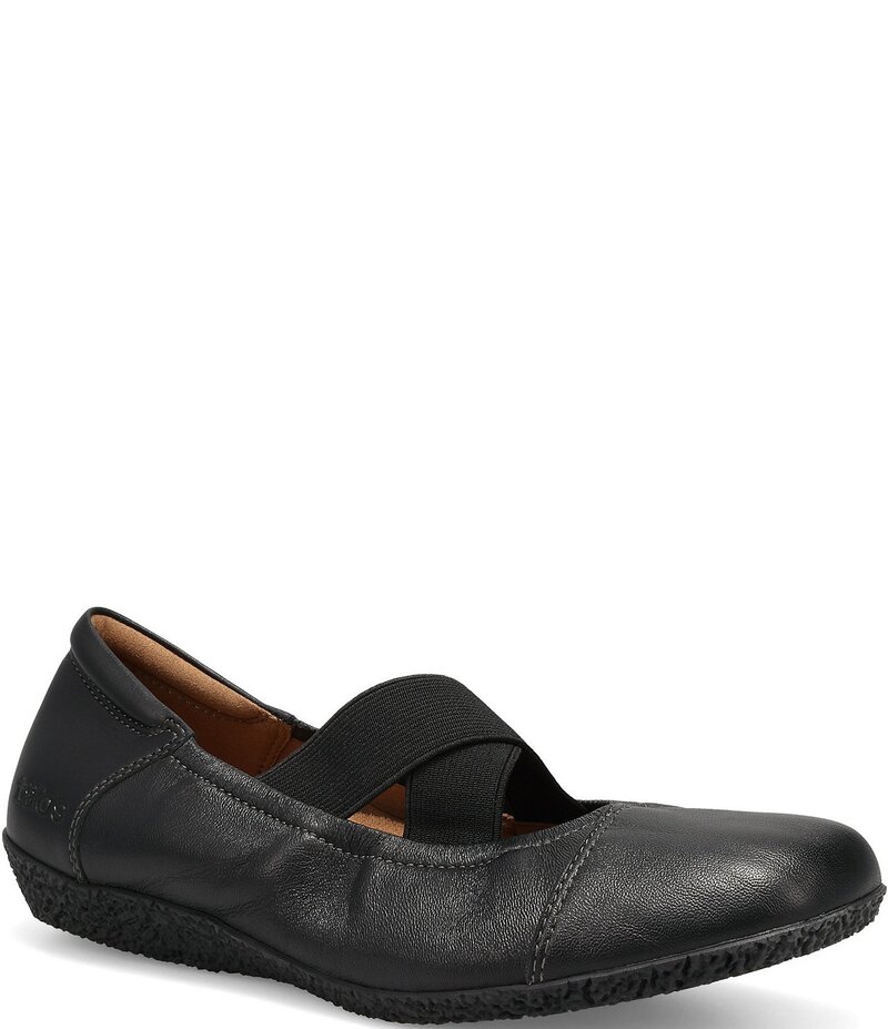 タオスフットウェア レディース シューズ パンプス レザー Taos Footwear Exhale Leather Mary Jane Ballet Flats Black ブラック