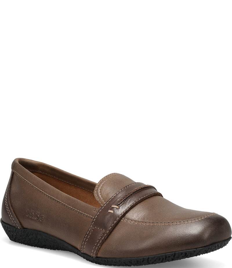 タオスフットウェア レディース シューズ パンプス なめし革 置き目毛革 Taos Footwear Gabby Leather Penny Loafers Dark Olive/Mocha Multi オリーブ