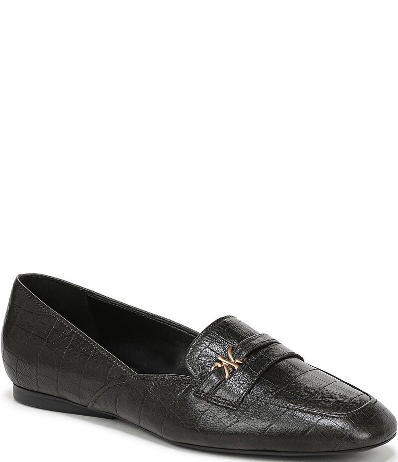 ナチュライザー レディース シューズ パンプス レザー ローファー Naturalizer Create Croco Embossed Leather Loafers Verde Green グリーン