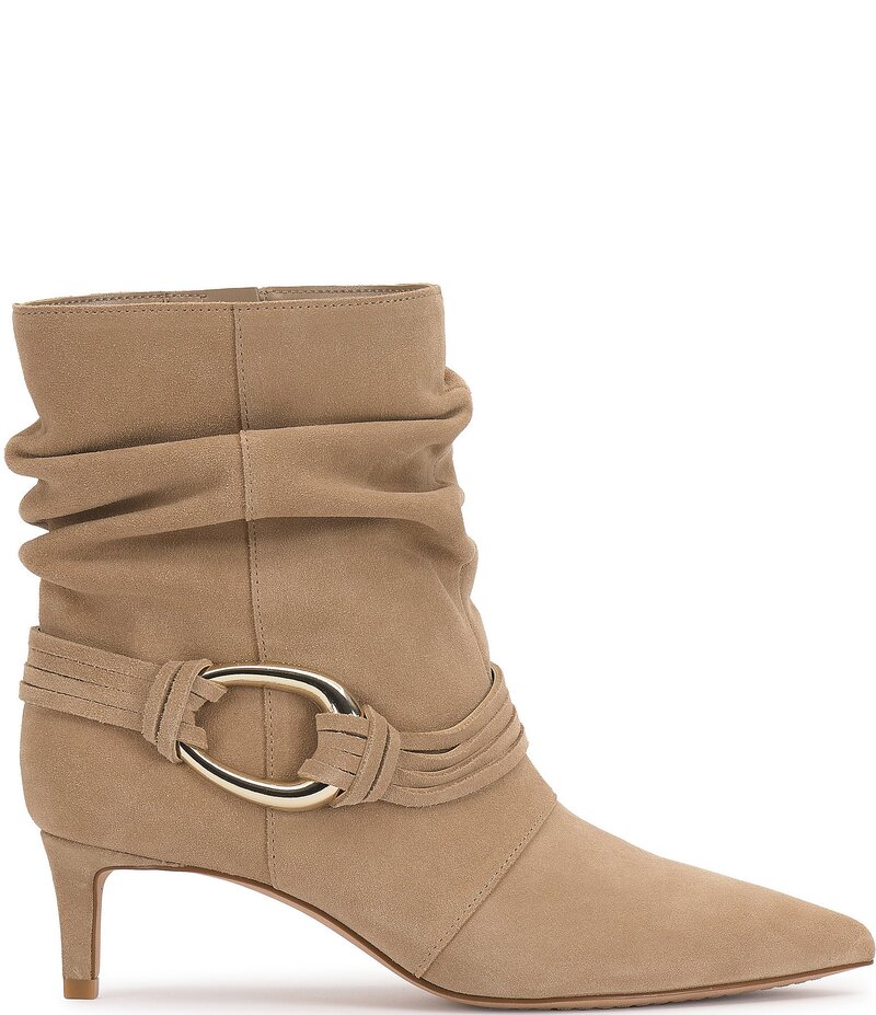 ヴィンスカムート レディース シューズ ブーツ・レインブーツ スエード ブーツ Vince Camuto Kirpa Slouch Suede O-Ring Hardware Strappy Booties Tortilla